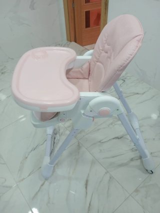 Trona bebé rosa