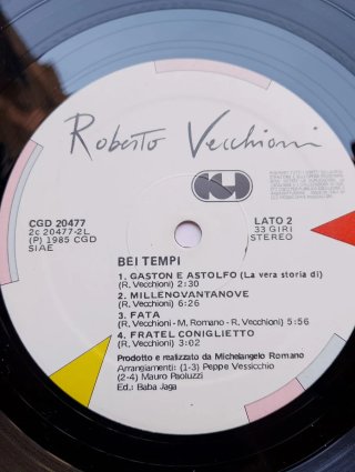 Roberto Vecchioni Bei tempi vinile
