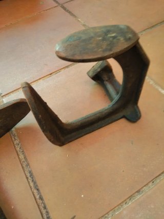 Yunque zapatero artesanal hierro forjado vintage