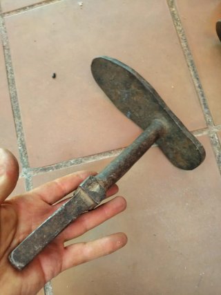 Yunque zapatero artesanal hierro forjado vintage