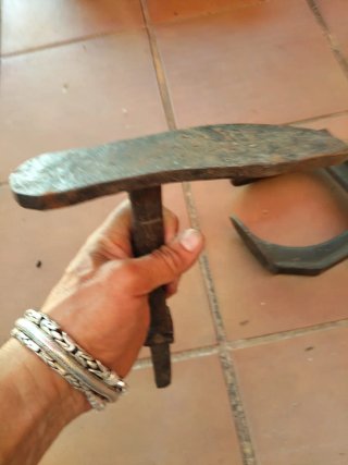 Yunque zapatero artesanal hierro forjado vintage