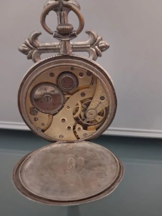Reloj Bolsillo Plata Berthoud Locle Antiguo