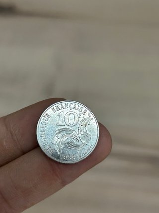 Moneda Francesa antigua 1986