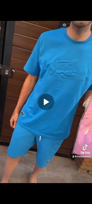 Conjunto deportivo Lacoste azul