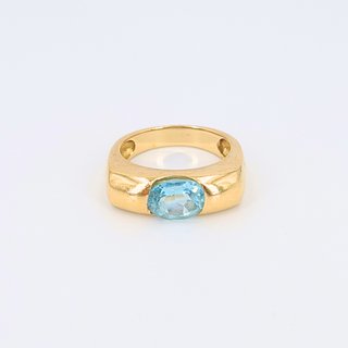 Anillo de oro de 18k piedra, 6.21 g, T-15.