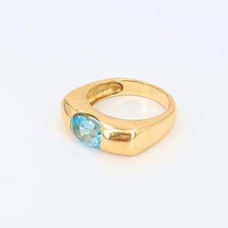 Anillo de oro de 18k piedra, 6.21 g, T-15.