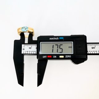 Anillo de oro de 18k piedra, 6.21 g, T-15.