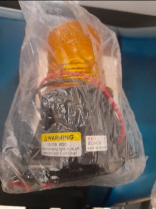Luz Rotativa Naranja 12-110 VDC