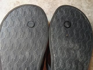 Chancletas Polo Ralph Lauren Negras y Rojas