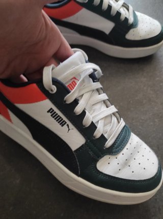 Zapatillas Puma niño azul y blanco