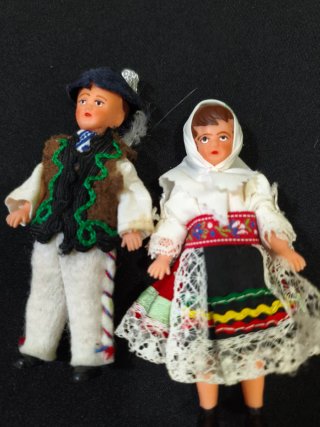Pareja de muñecos vintage