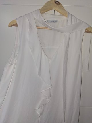 Vestido blanco Mango Talla L