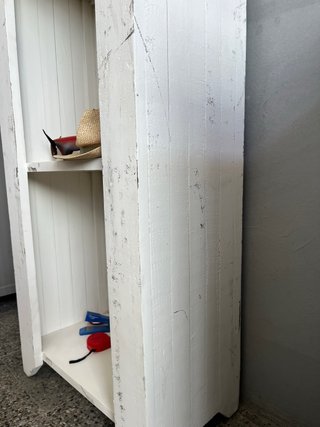 Estantería Rústica Madera Blanca