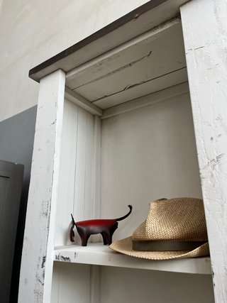 Estantería Rústica Madera Blanca