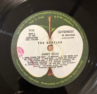 The Beatles Abbey Road LP 1970 Apple 3C 062-04243