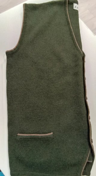 Chaleco de punto verde caballero
