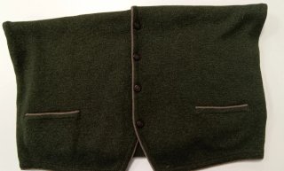 Chaleco de punto verde caballero