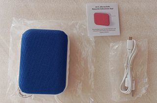 Altavoz Bluetooth 5.0 Azul y Blanco