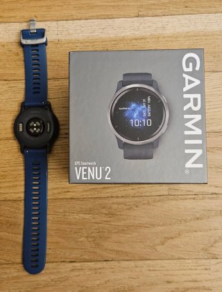 Garmin Venu 2 Azul y Plateado