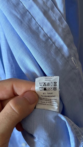 Camisa Carolina Herrera Azul