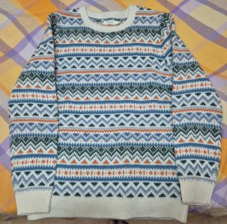 Jersey de lana con estampado geométrico