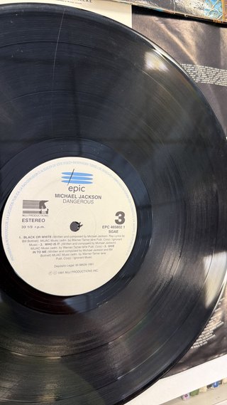 VINILO MICHAEL JACKSON DANGEROUS