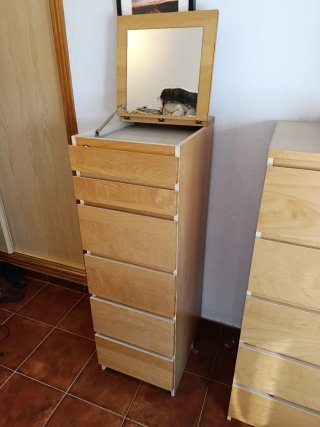 Cómoda Cajonera Malm Ikea Madera