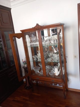 Vetrina Vintage in Legno e Vetro