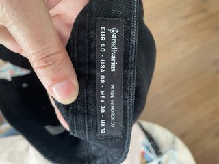 Falda vaquera negra Stradivarius