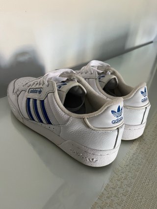 Zapatillas Adidas Continental 80 Blancas y Azules