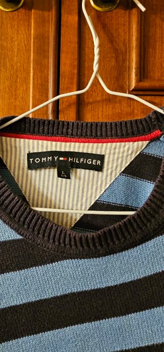 Jersey Tommy Hilfiger Rayas Azul Marino y Celeste