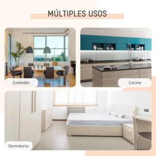 Mesa plegable madera y metal