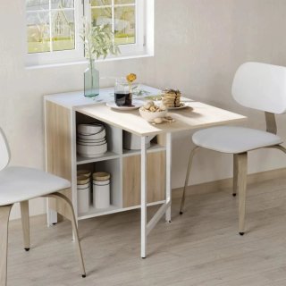 Mesa plegable madera y metal