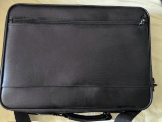 Maletín Princeton Piel Negro Portátil