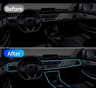 Luces LED Interior Coche 10M 7 Colores