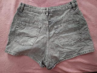 Pantalones cortos grises mujer