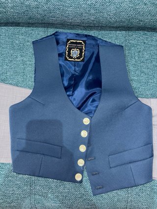 Traje de corto Antonio Garcia azul y gris