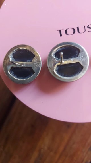 Pendientes Tous Nacar Negro y Blanco