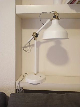 Lámpara Flexo Ikea Beige/Blanco