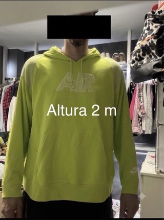 Sudadera Nike Air Oversize Lima Neón