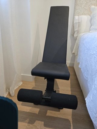 Banco de gimnasio negro