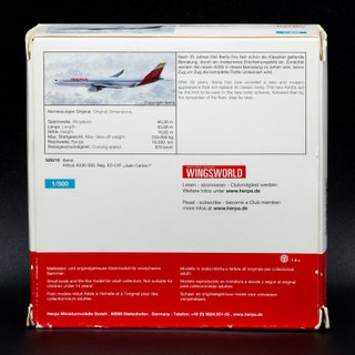 Maqueta Avión Airbus A330 Iberia 1:500