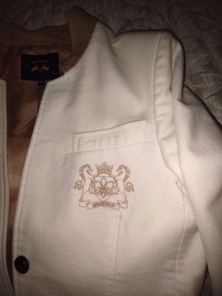 Chaqueta Spagnolo Beige/Blanca Talla 40