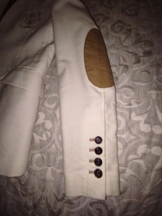 Chaqueta Spagnolo Beige/Blanca Talla 40
