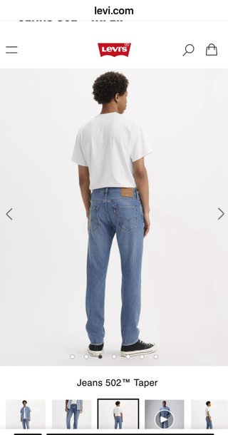 Levi's 502 Taper Azul Talla 32W 30L