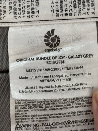 Mochila Porta Bebés Ergobaby Gris Estrellas