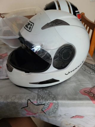 Casco de moto blanco NZI