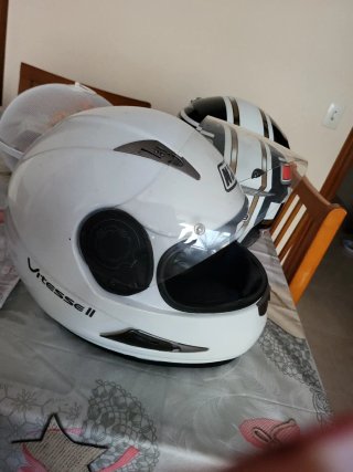 Casco de moto blanco NZI