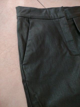 Pantaloni effetto pelle neri