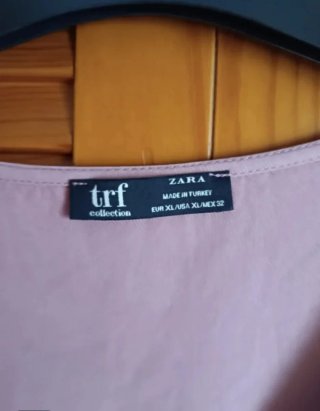 Blusa Zara Rosa Volantes